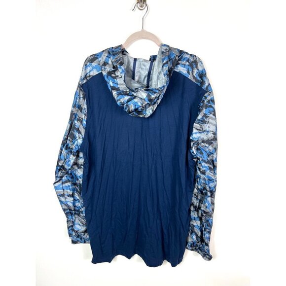 Under armour fitted blue camo print pullover NWT - Picture 9 of 11